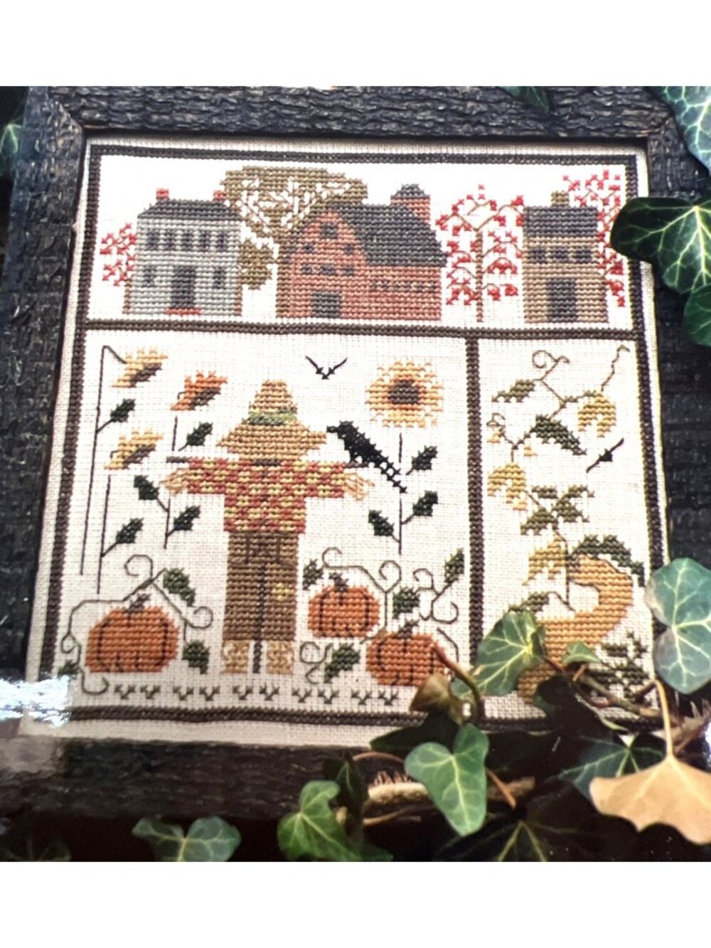 Country Pumpkin Farm Counted Cross Stitch Pattern By Cedar Hill